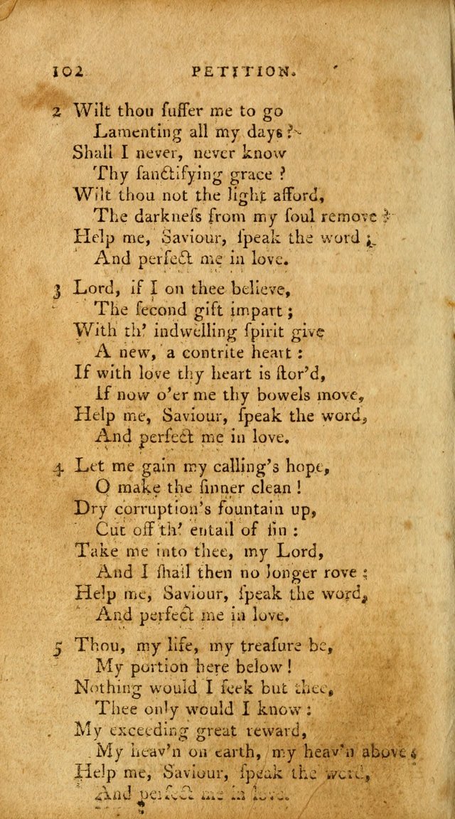 A Pocket Hymn Book, Designed as a Constant Companion for the Pious,  Collected from Various Authors. 28th ed. page 102