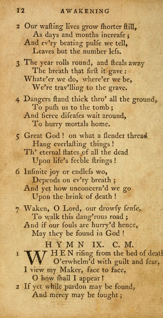 A Pocket Hymn Book, Designed as a Constant Companion for the Pious,  Collected from Various Authors. 28th ed. page 12