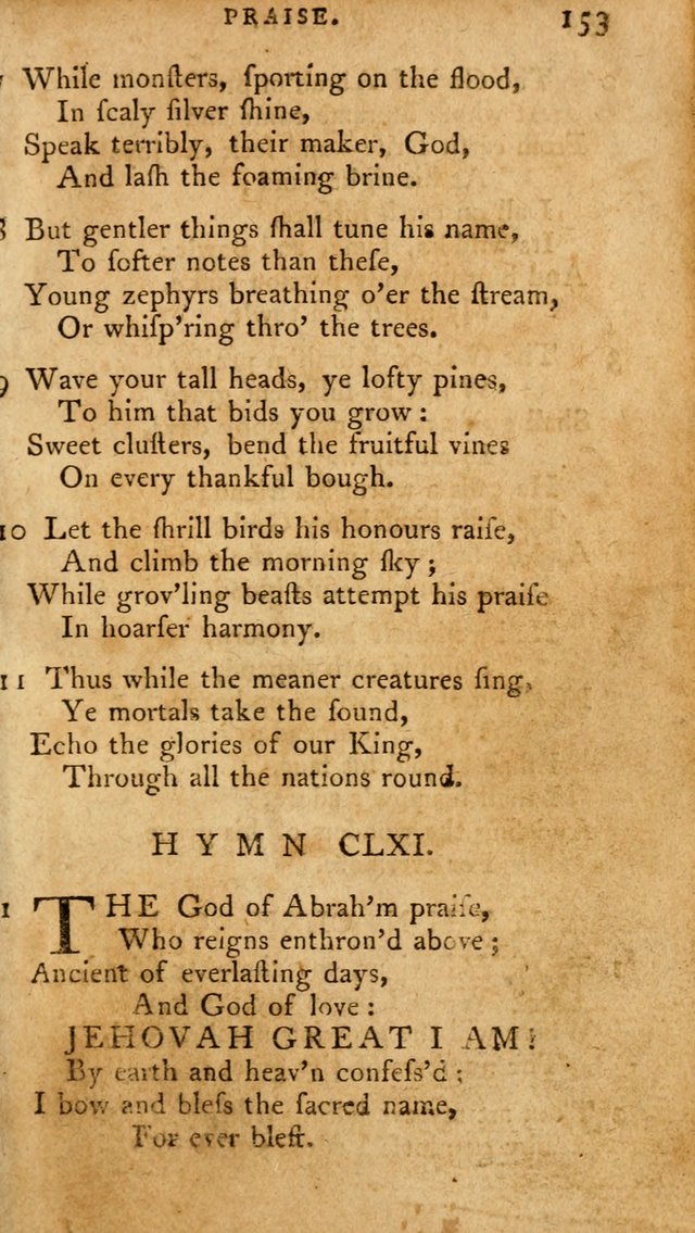 A Pocket Hymn Book, Designed as a Constant Companion for the Pious,  Collected from Various Authors. 28th ed. page 153