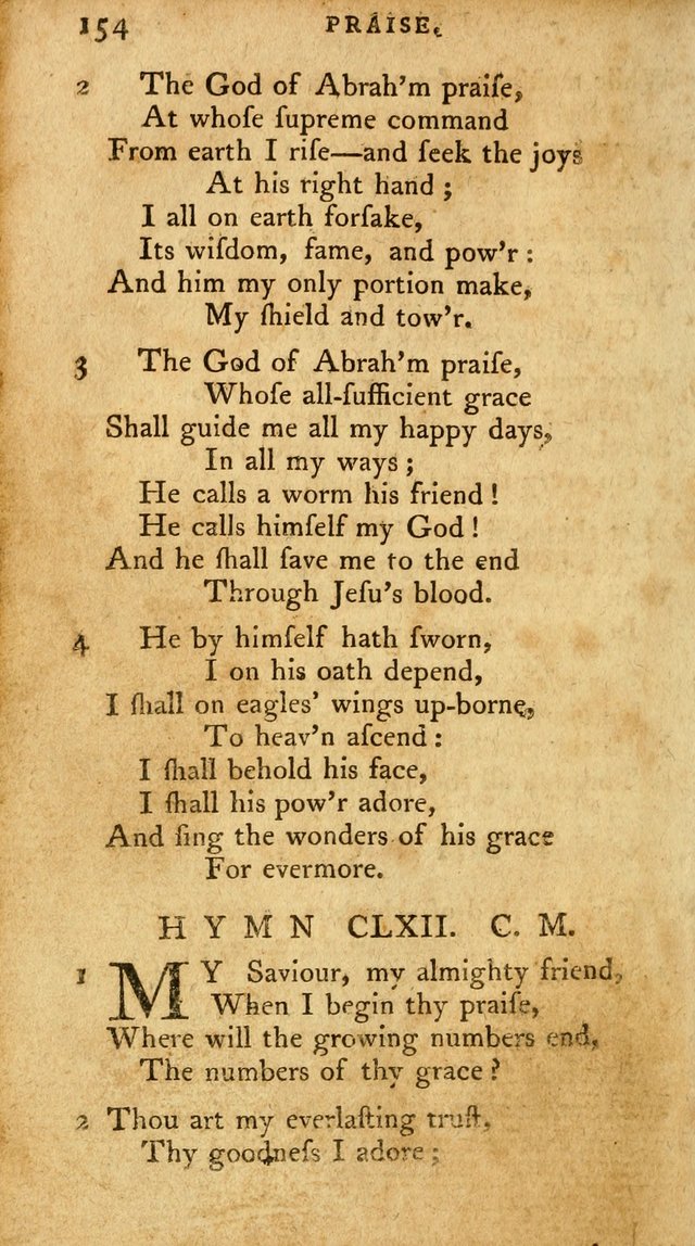 A Pocket Hymn Book, Designed as a Constant Companion for the Pious,  Collected from Various Authors. 28th ed. page 154