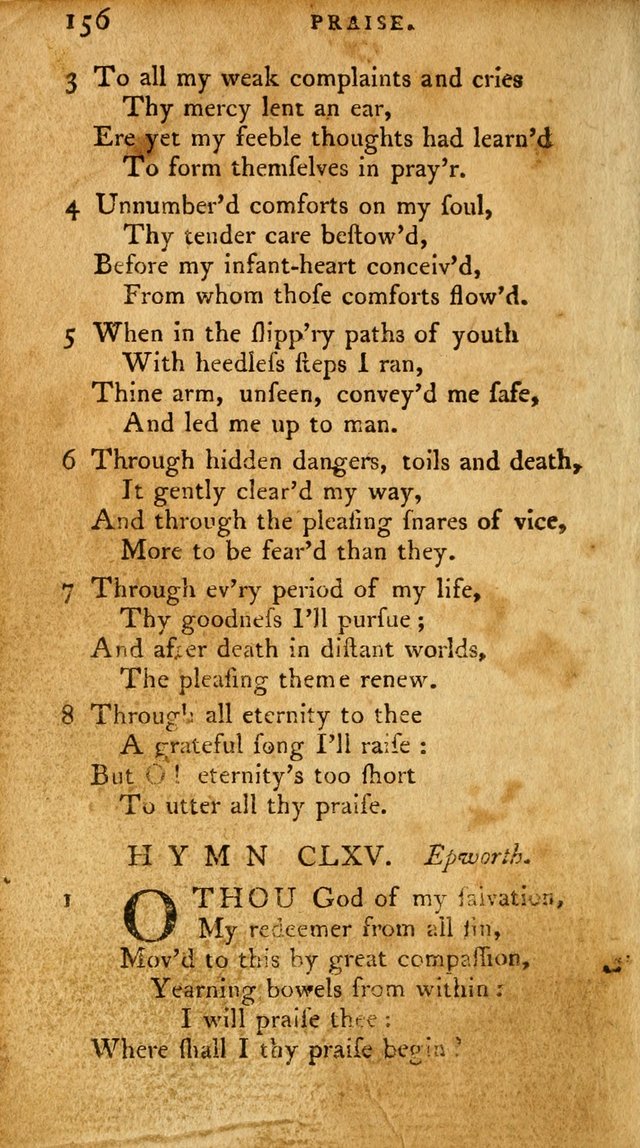 A Pocket Hymn Book, Designed as a Constant Companion for the Pious,  Collected from Various Authors. 28th ed. page 156