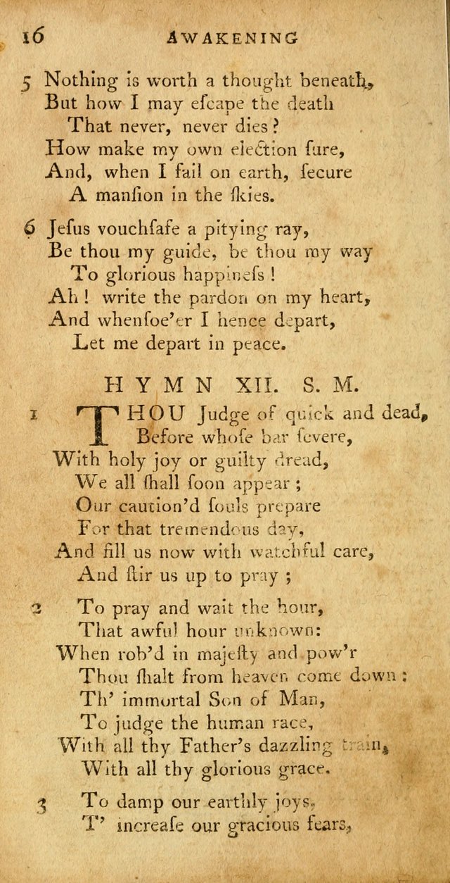 A Pocket Hymn Book, Designed as a Constant Companion for the Pious,  Collected from Various Authors. 28th ed. page 16