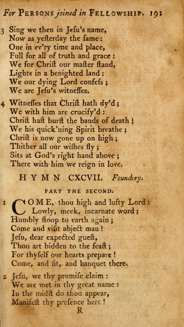 A Pocket Hymn Book, Designed as a Constant Companion for the Pious,  Collected from Various Authors. 28th ed. page 191