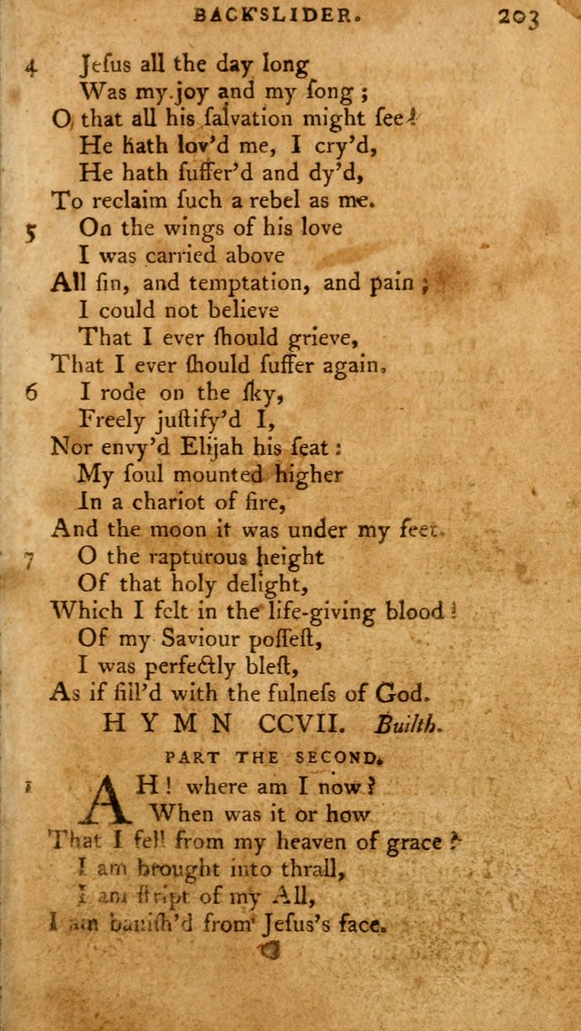 A Pocket Hymn Book, Designed as a Constant Companion for the Pious,  Collected from Various Authors. 28th ed. page 203