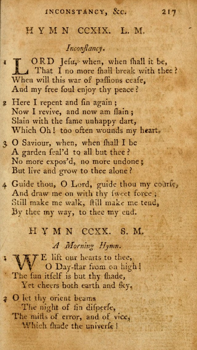 A Pocket Hymn Book, Designed as a Constant Companion for the Pious,  Collected from Various Authors. 28th ed. page 217