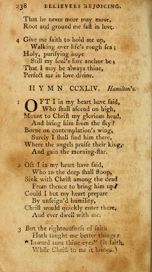 A Pocket Hymn Book, Designed as a Constant Companion for the Pious,  Collected from Various Authors. 28th ed. page 238