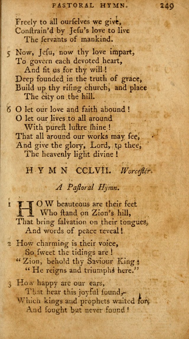 A Pocket Hymn Book, Designed as a Constant Companion for the Pious,  Collected from Various Authors. 28th ed. page 249