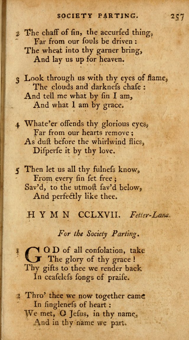 A Pocket Hymn Book, Designed as a Constant Companion for the Pious,  Collected from Various Authors. 28th ed. page 257