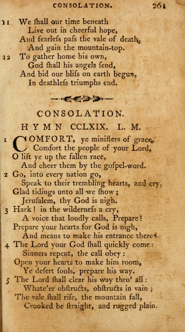 A Pocket Hymn Book, Designed as a Constant Companion for the Pious,  Collected from Various Authors. 28th ed. page 261