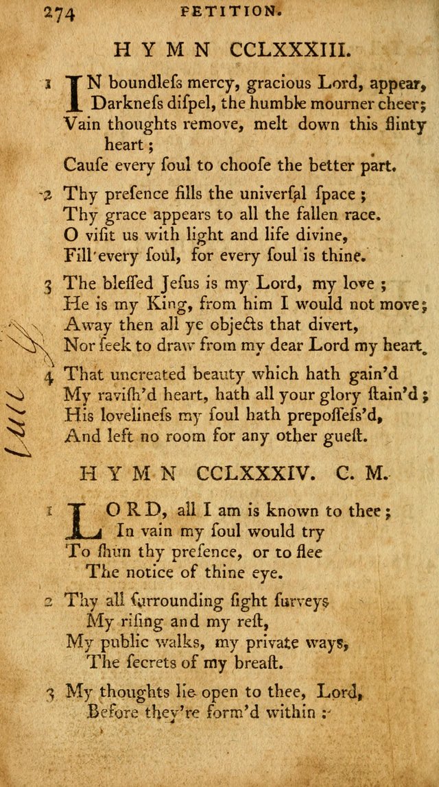 A Pocket Hymn Book, Designed as a Constant Companion for the Pious,  Collected from Various Authors. 28th ed. page 274