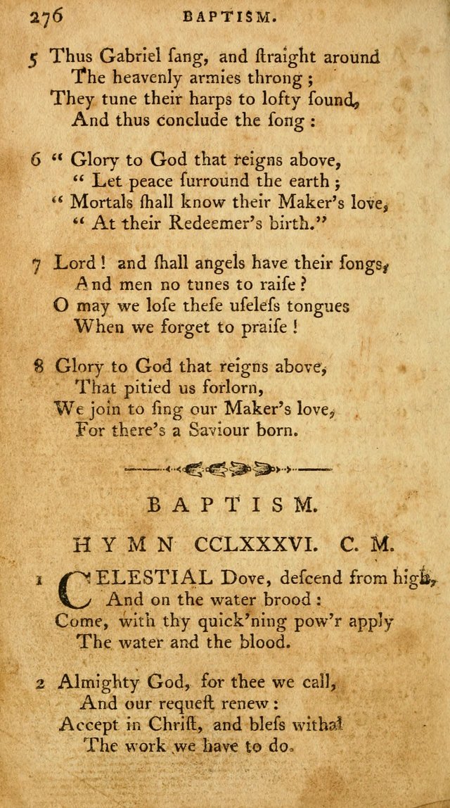 A Pocket Hymn Book, Designed as a Constant Companion for the Pious,  Collected from Various Authors. 28th ed. page 276