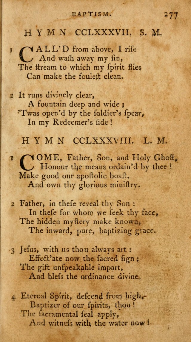 A Pocket Hymn Book, Designed as a Constant Companion for the Pious,  Collected from Various Authors. 28th ed. page 277