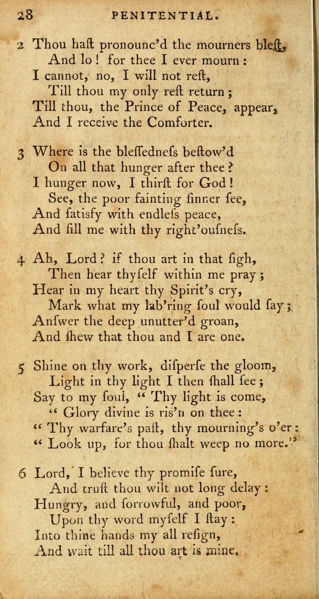 A Pocket Hymn Book, Designed as a Constant Companion for the Pious,  Collected from Various Authors. 28th ed. page 28