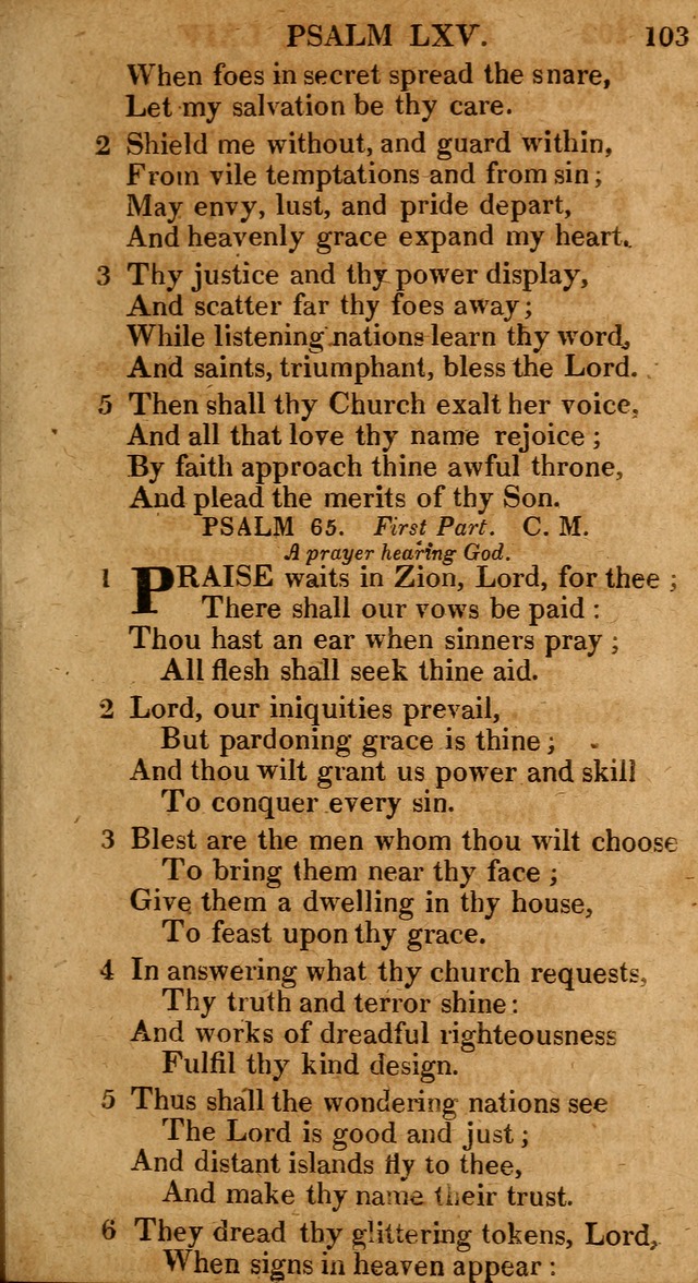 The Psalms and Hymns: with the catechism, confession of faith and liturgy of the Reformed Dutch Church in North America page 103