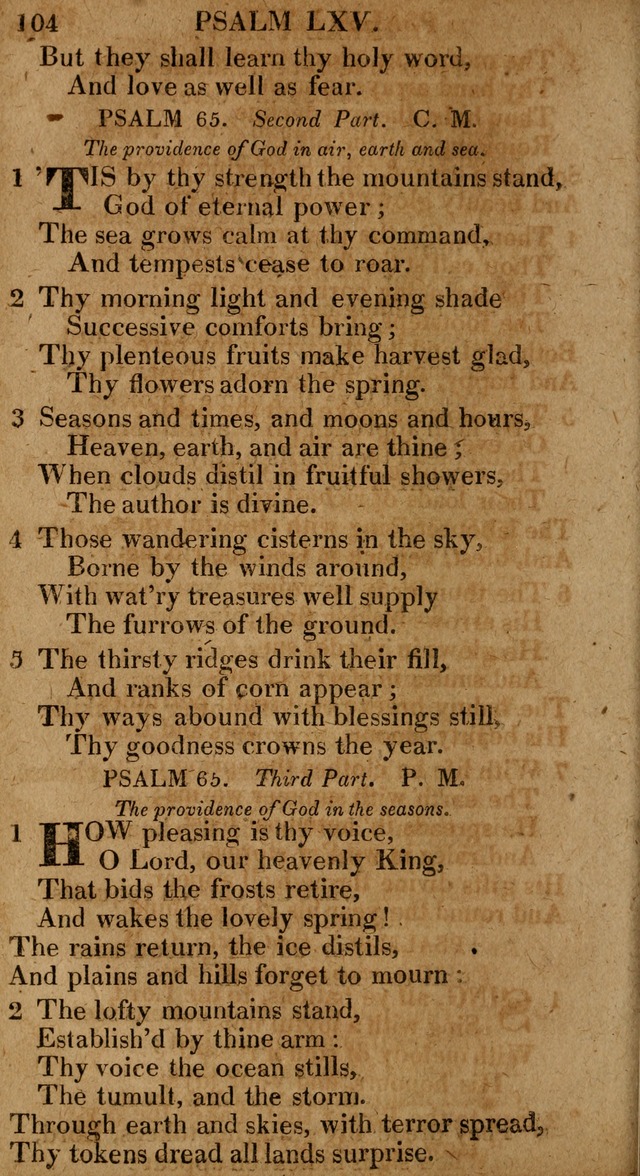 The Psalms and Hymns: with the catechism, confession of faith and liturgy of the Reformed Dutch Church in North America page 104