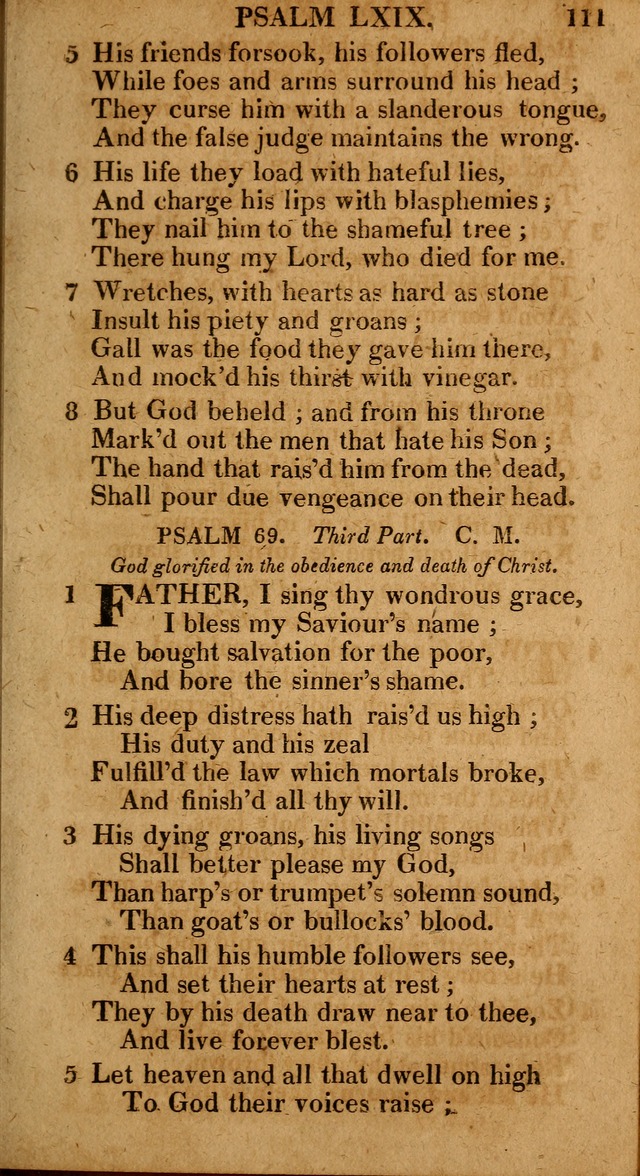 The Psalms and Hymns: with the catechism, confession of faith and liturgy of the Reformed Dutch Church in North America page 111