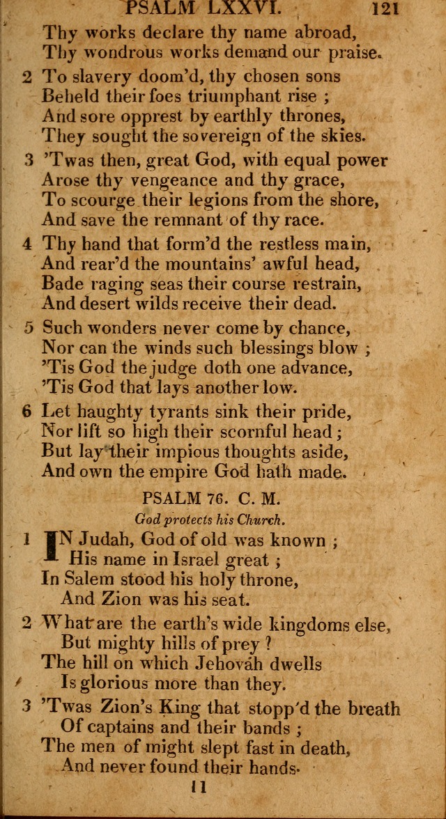 The Psalms and Hymns: with the catechism, confession of faith and liturgy of the Reformed Dutch Church in North America page 121