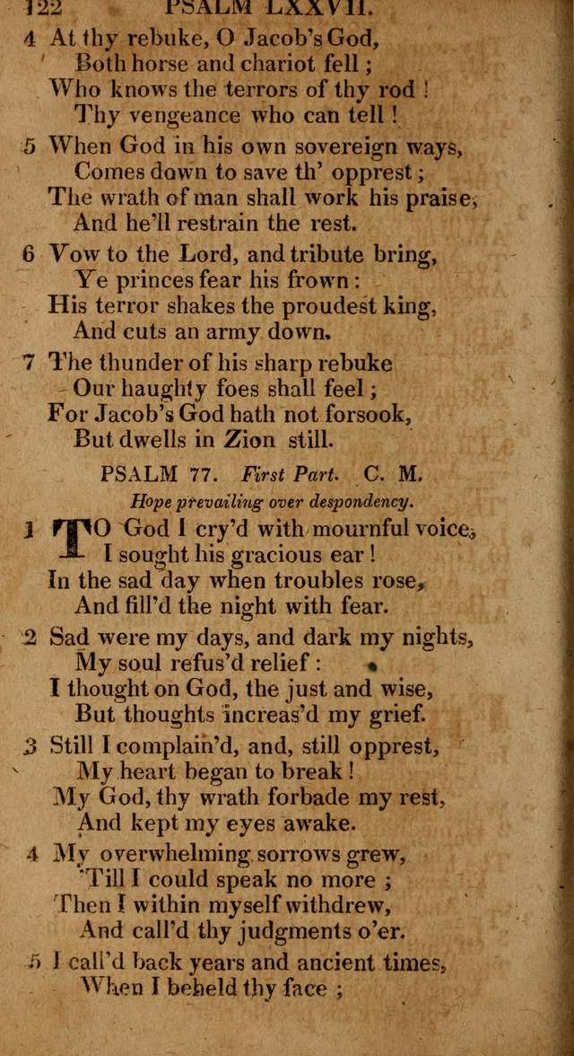 The Psalms and Hymns: with the catechism, confession of faith and liturgy of the Reformed Dutch Church in North America page 122