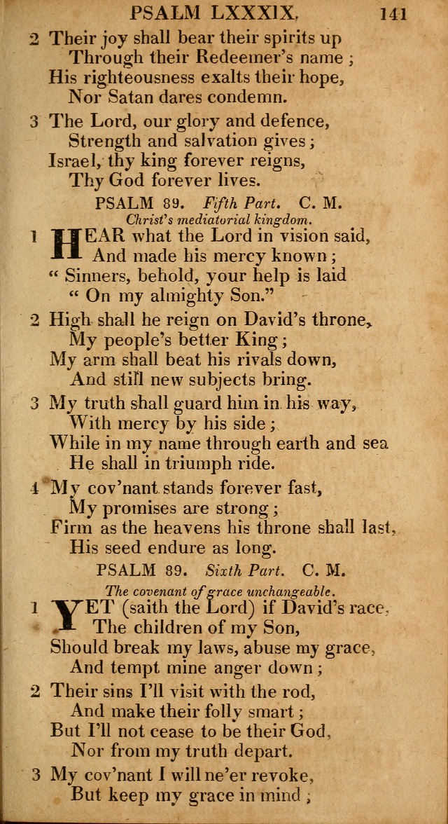 The Psalms and Hymns: with the catechism, confession of faith and liturgy of the Reformed Dutch Church in North America page 141