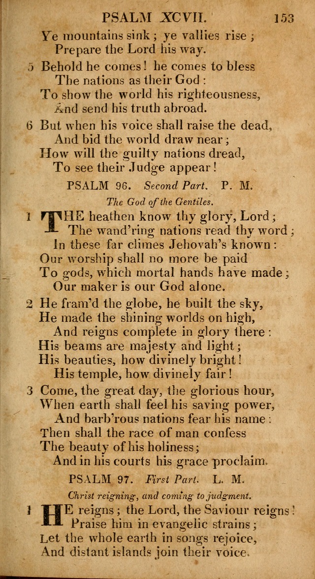 The Psalms and Hymns: with the catechism, confession of faith and liturgy of the Reformed Dutch Church in North America page 153