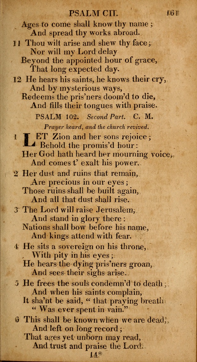 The Psalms and Hymns: with the catechism, confession of faith and liturgy of the Reformed Dutch Church in North America page 161