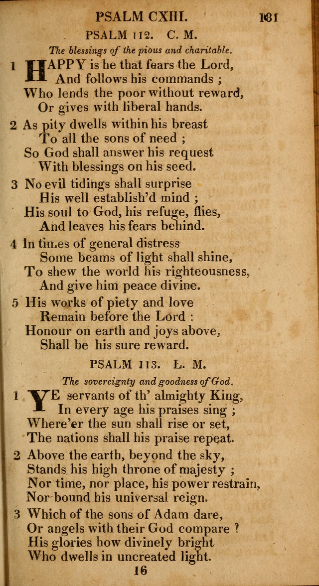 The Psalms and Hymns: with the catechism, confession of faith and liturgy of the Reformed Dutch Church in North America page 181