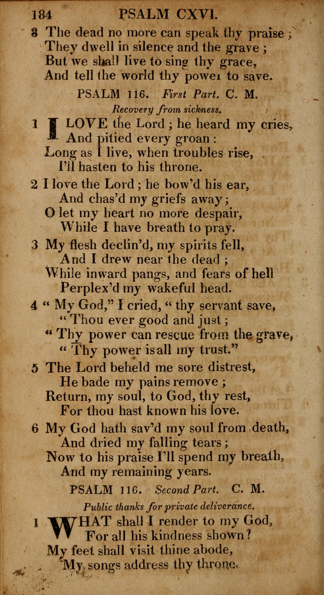 The Psalms and Hymns: with the catechism, confession of faith and liturgy of the Reformed Dutch Church in North America page 184