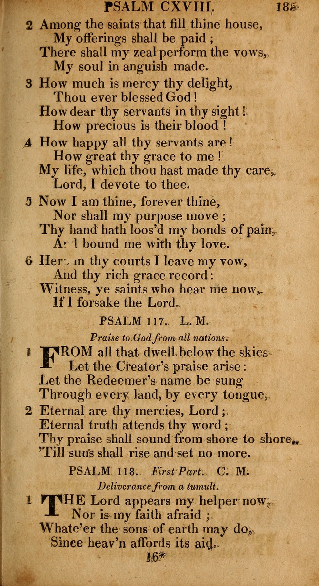 The Psalms and Hymns: with the catechism, confession of faith and liturgy of the Reformed Dutch Church in North America page 185