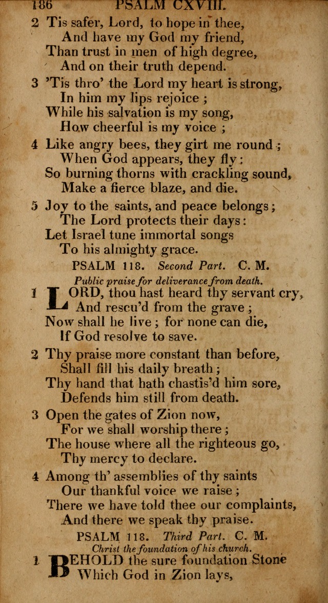 The Psalms and Hymns: with the catechism, confession of faith and liturgy of the Reformed Dutch Church in North America page 186