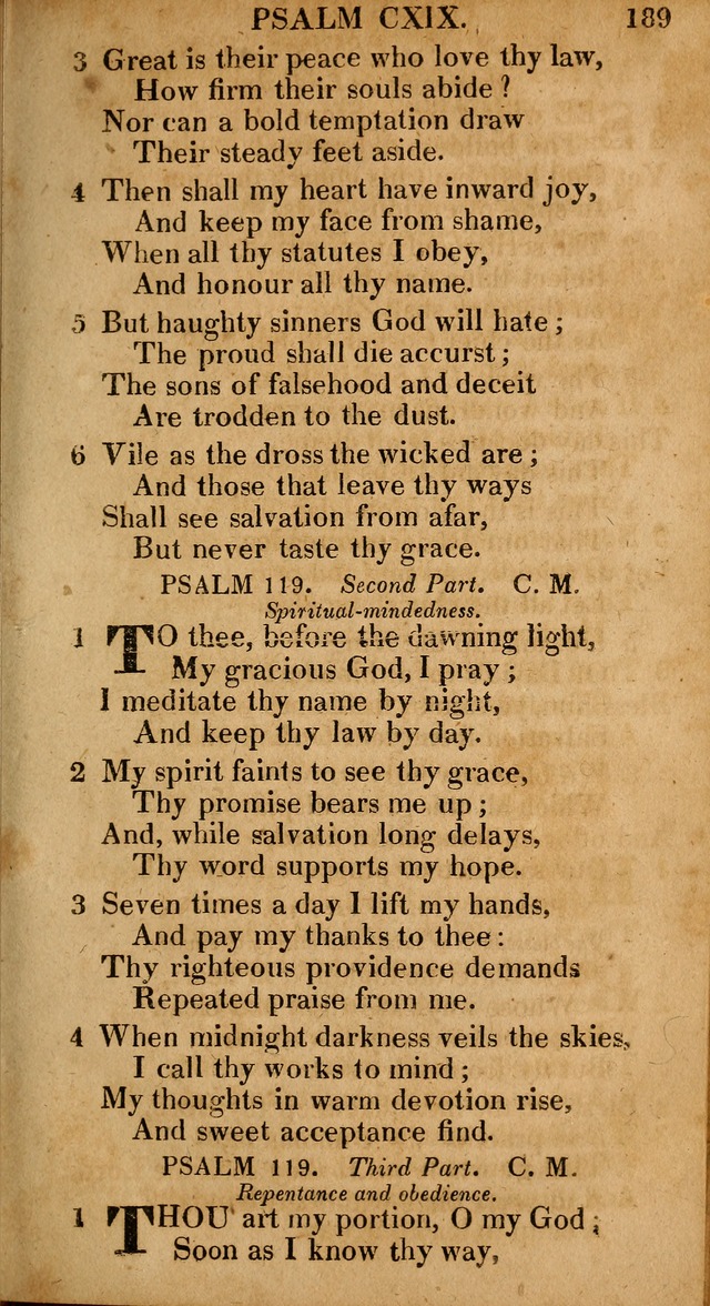 The Psalms and Hymns: with the catechism, confession of faith and liturgy of the Reformed Dutch Church in North America page 189