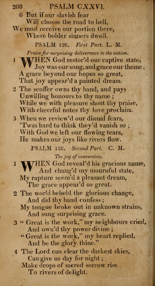 The Psalms and Hymns: with the catechism, confession of faith and liturgy of the Reformed Dutch Church in North America page 208