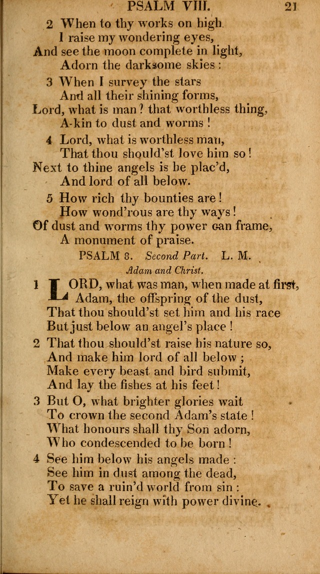 The Psalms and Hymns: with the catechism, confession of faith and liturgy of the Reformed Dutch Church in North America page 21