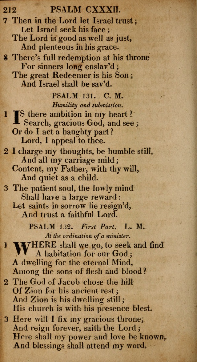 The Psalms and Hymns: with the catechism, confession of faith and liturgy of the Reformed Dutch Church in North America page 212