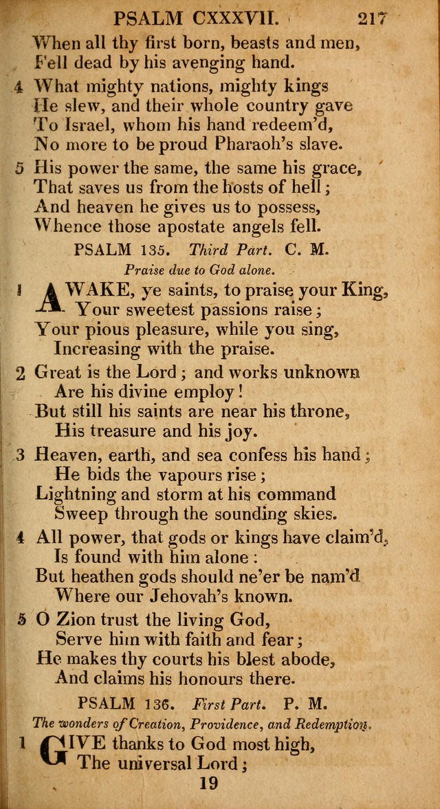 The Psalms and Hymns: with the catechism, confession of faith and liturgy of the Reformed Dutch Church in North America page 217