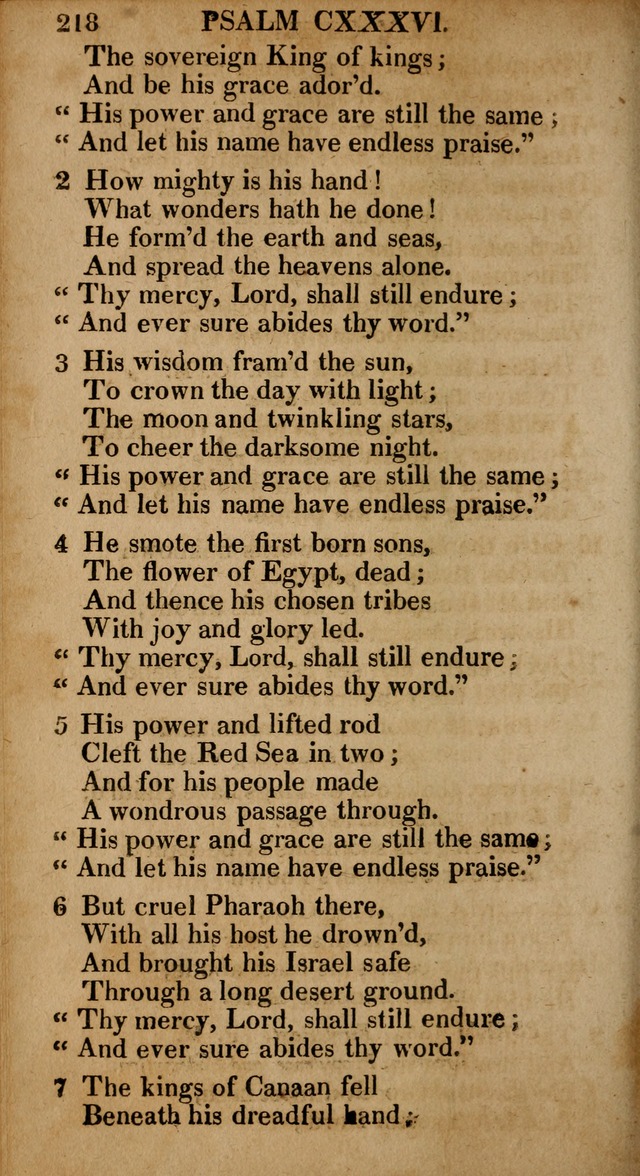 The Psalms and Hymns: with the catechism, confession of faith and liturgy of the Reformed Dutch Church in North America page 218