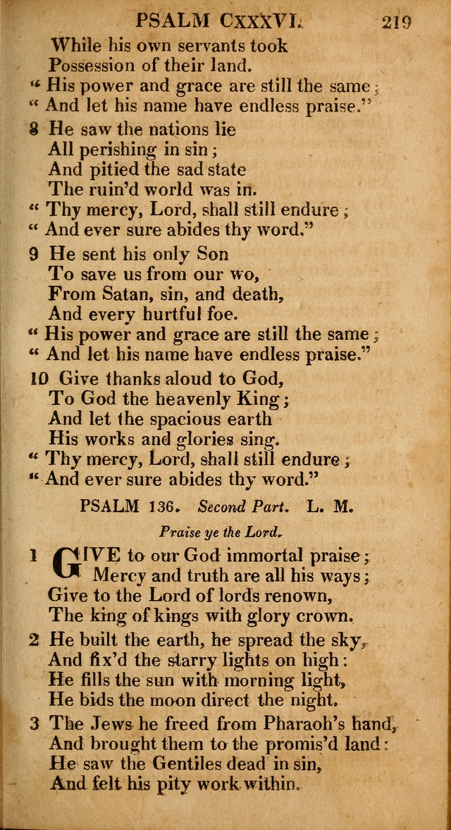 The Psalms and Hymns: with the catechism, confession of faith and liturgy of the Reformed Dutch Church in North America page 219