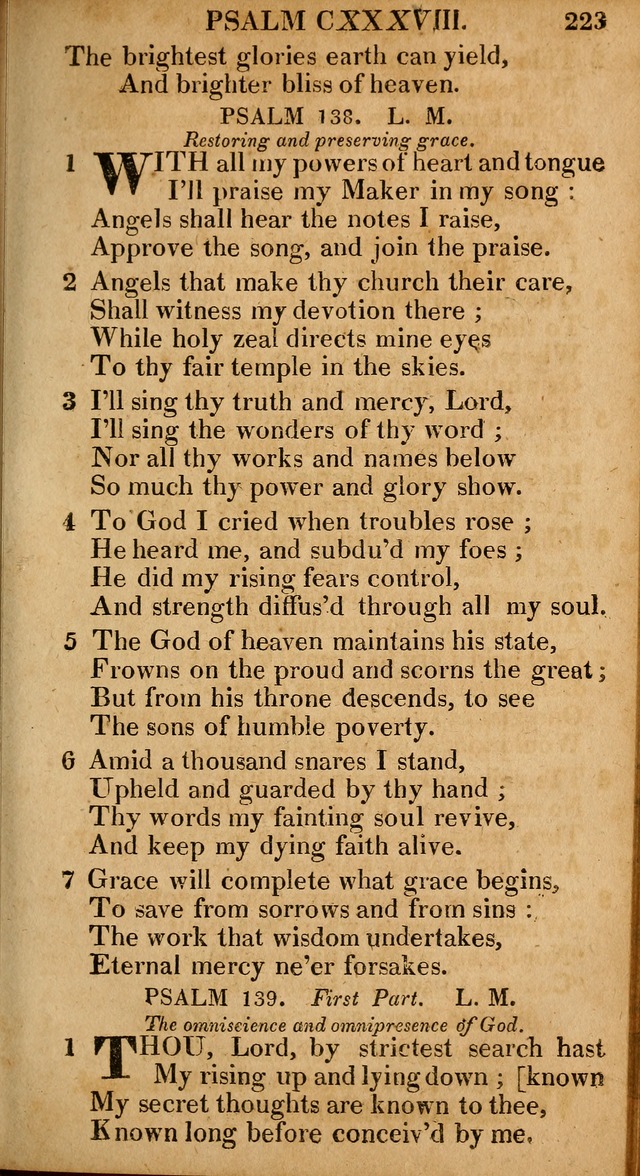 The Psalms and Hymns: with the catechism, confession of faith and liturgy of the Reformed Dutch Church in North America page 223