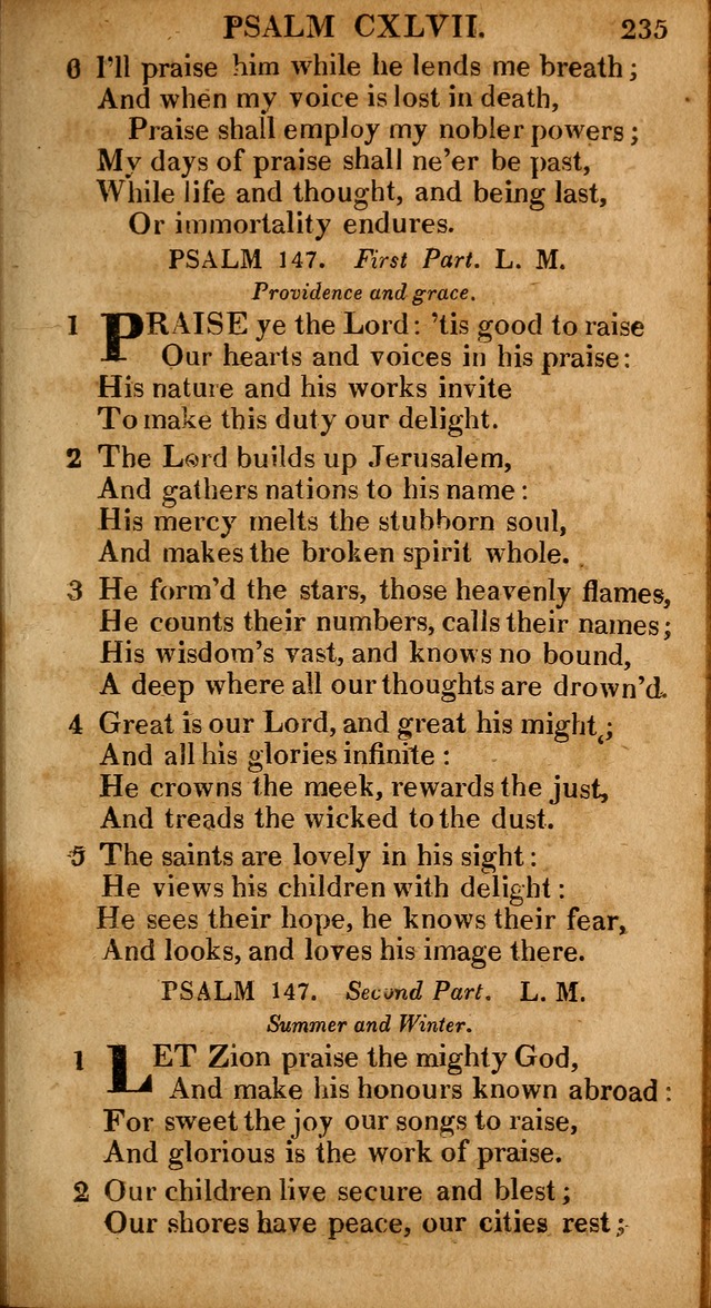 The Psalms and Hymns: with the catechism, confession of faith and liturgy of the Reformed Dutch Church in North America page 235