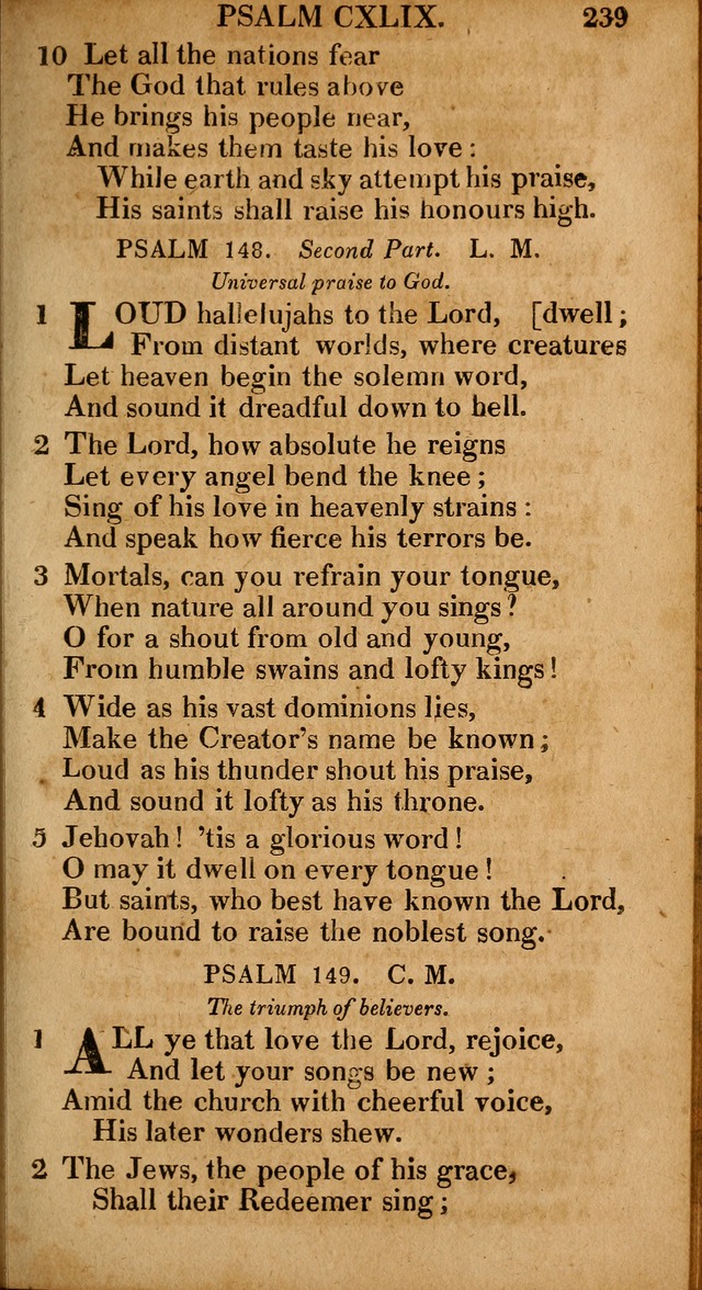 The Psalms and Hymns: with the catechism, confession of faith and liturgy of the Reformed Dutch Church in North America page 239