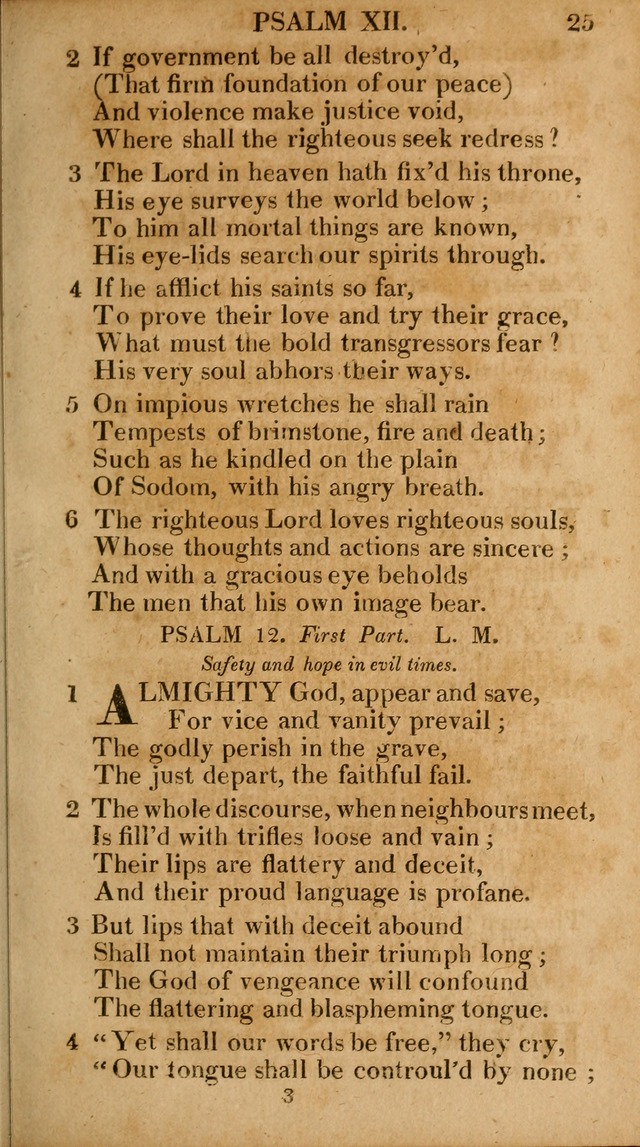 The Psalms and Hymns: with the catechism, confession of faith and liturgy of the Reformed Dutch Church in North America page 25