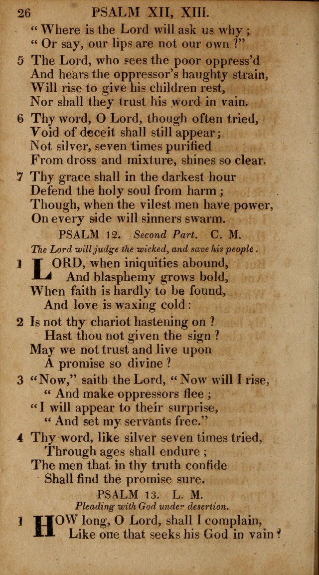 The Psalms and Hymns: with the catechism, confession of faith and liturgy of the Reformed Dutch Church in North America page 26