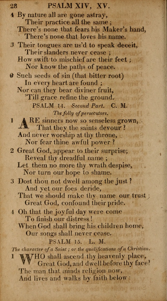 The Psalms and Hymns: with the catechism, confession of faith and liturgy of the Reformed Dutch Church in North America page 28