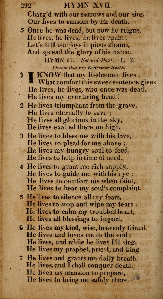 The Psalms and Hymns: with the catechism, confession of faith and liturgy of the Reformed Dutch Church in North America page 292