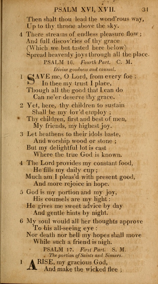 The Psalms and Hymns: with the catechism, confession of faith and liturgy of the Reformed Dutch Church in North America page 31