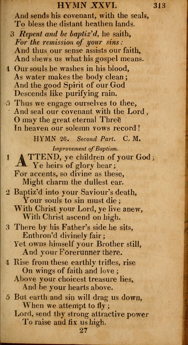 The Psalms and Hymns: with the catechism, confession of faith and liturgy of the Reformed Dutch Church in North America page 313