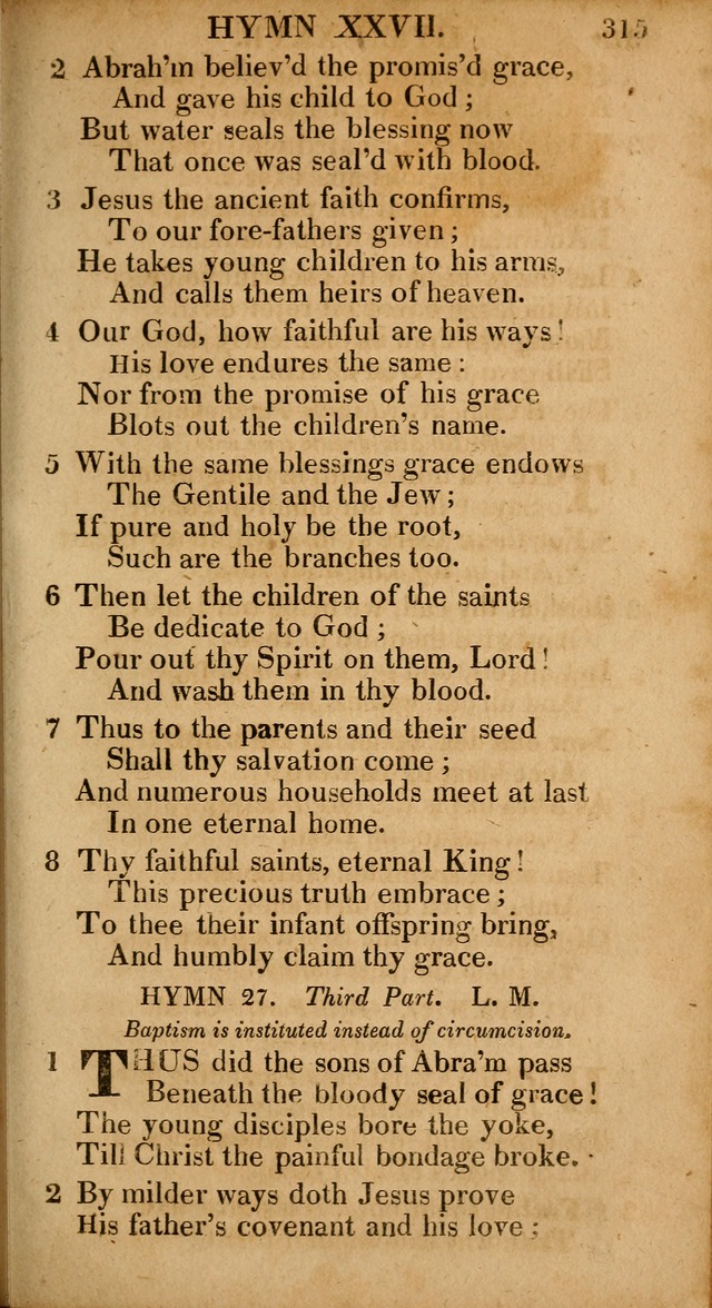 The Psalms and Hymns: with the catechism, confession of faith and liturgy of the Reformed Dutch Church in North America page 315