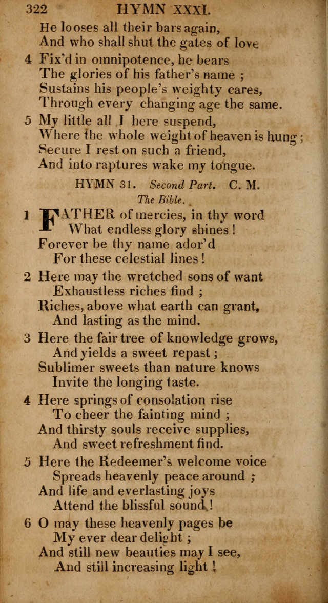 The Psalms and Hymns: with the catechism, confession of faith and liturgy of the Reformed Dutch Church in North America page 322