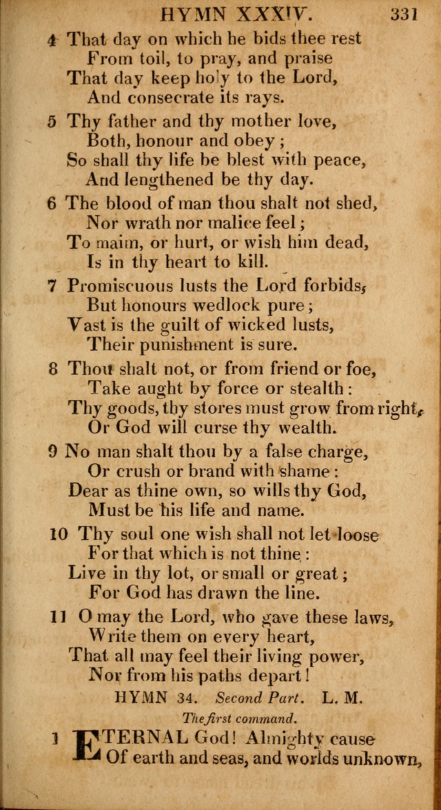 The Psalms and Hymns: with the catechism, confession of faith and liturgy of the Reformed Dutch Church in North America page 331