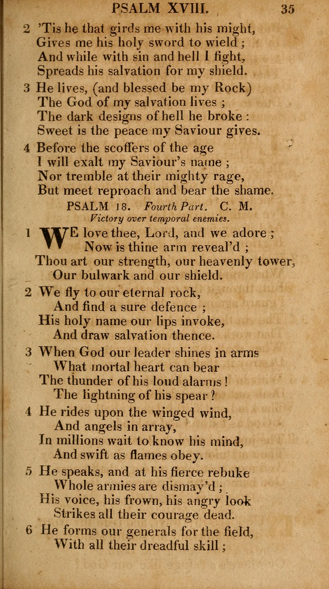 The Psalms and Hymns: with the catechism, confession of faith and liturgy of the Reformed Dutch Church in North America page 35