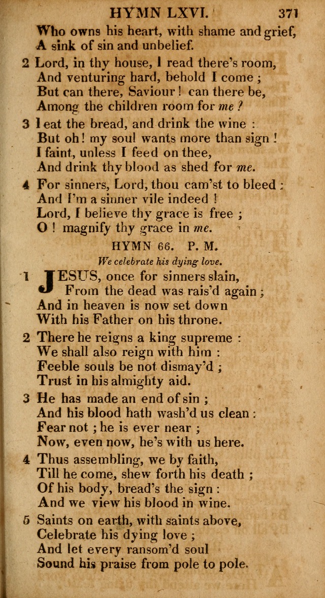 The Psalms and Hymns: with the catechism, confession of faith and liturgy of the Reformed Dutch Church in North America page 371